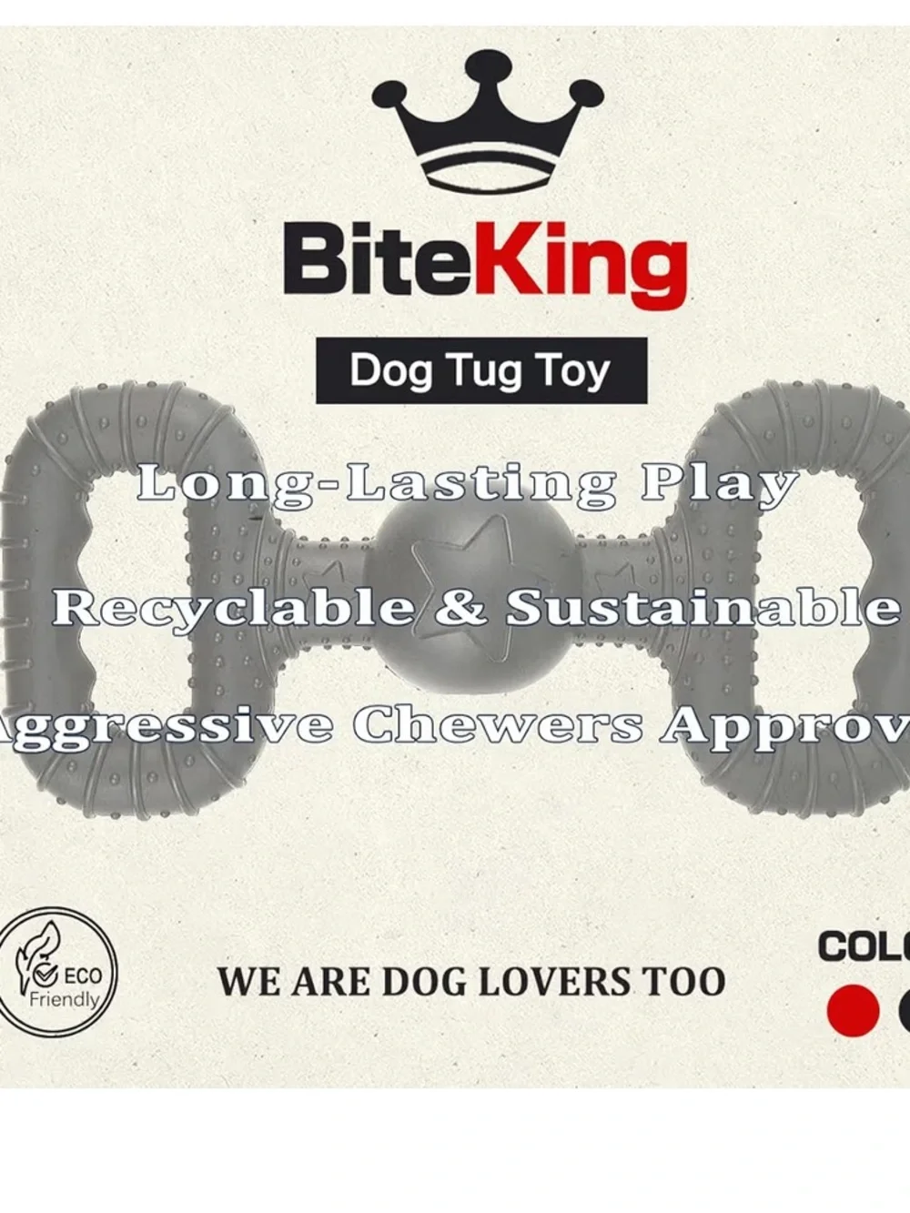 Dog toy Durable Rubber Play Pull